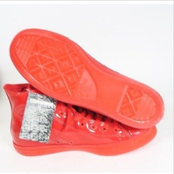 Converse Chuck Taylor Casino Red Patent Leather Hi - Picture 3 of 4